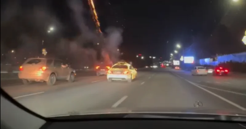 Блогер устроил стрельбу из авто в центре Алматы (ВИДЕО)