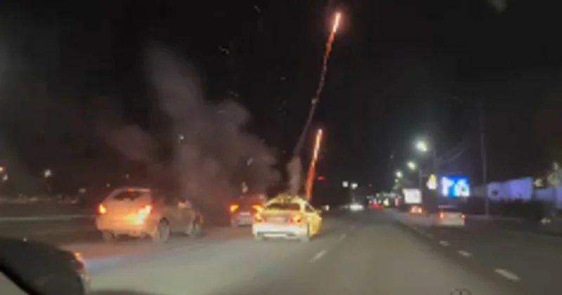 Запускал фейерверк из авто: снятое блогером видео на дорогах Алматы возмутило Казнет