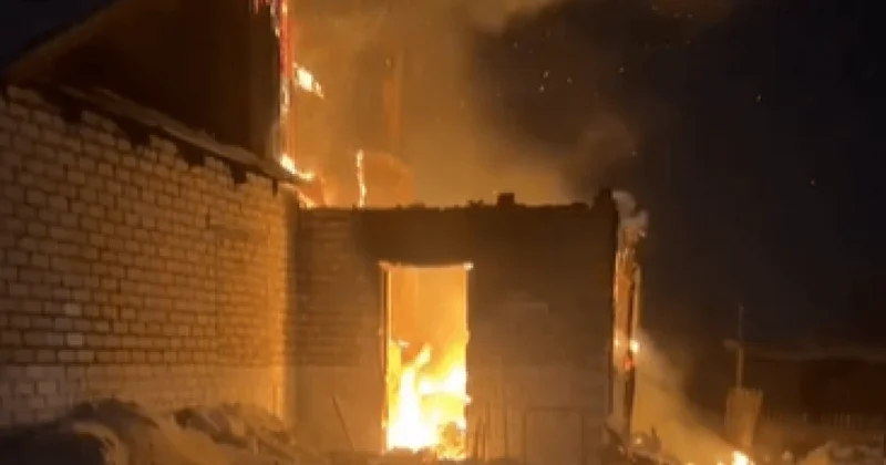 Ожоги получила женщина при пожаре в Костанайской области