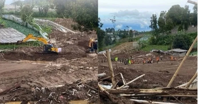 Индонезияда көшкін кезінде қираған үйінділер астынан 70 адамның мәйіті табылды