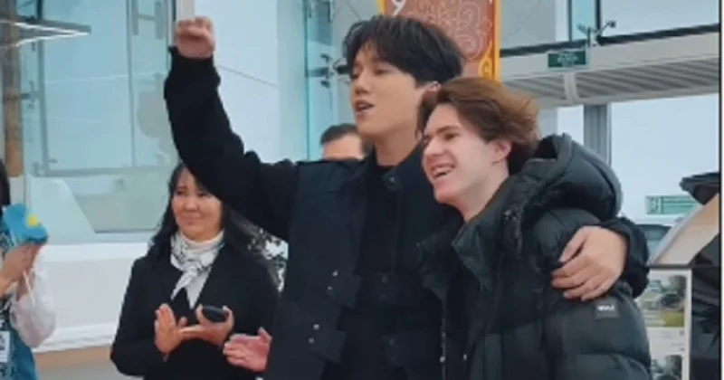 Мишабай, с возвращением : Димаш Кудайберген подарил обещанный автомобиль Михаилу Шайдорову