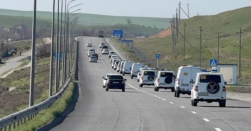 Гвардейцы совершили марш в 100 км от Шымкента до Казыгурта