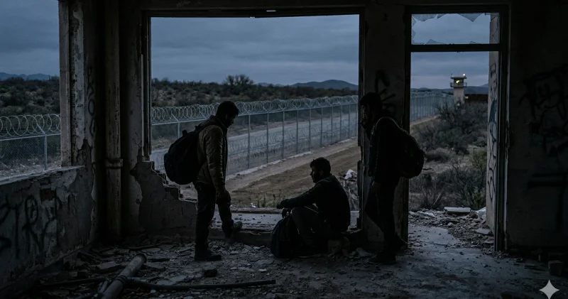 Шекарадағы қоршаудан асып түсіп, жасырынған Қазақстанда үш шетелдік ұсталды