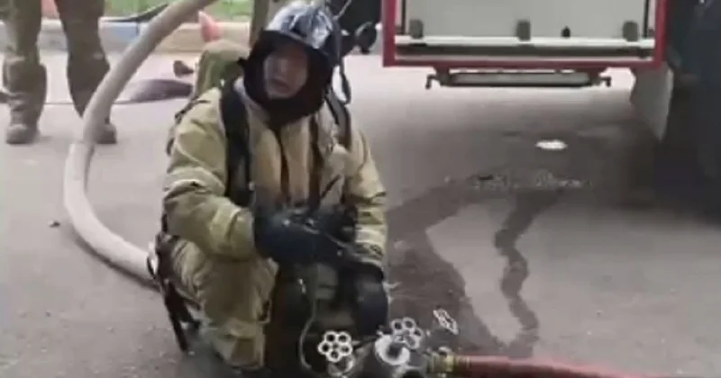 Крупный пожар произошел в многоэтажке на правом берегу Астаны (видео)