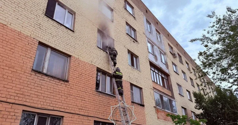 Общежитие загорелось в Астане