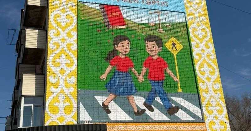 В области Жетысу появились еще три тематических мурала