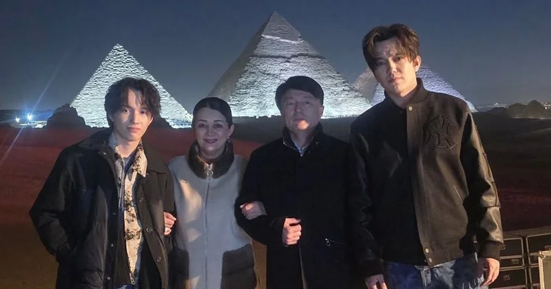 Фото Димаша Кудайбергена с семьей, снятое в Египте, впечатлило фанатов