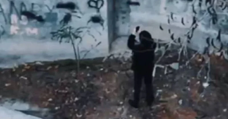 Предполагаемого закладчика за работой застал полицейский дрон в Шымкенте