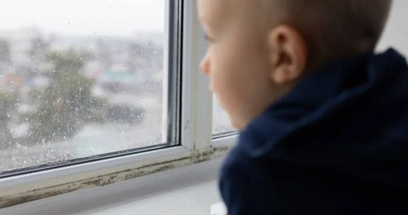 Көкшетауда екі сәби пәтер ішінде жалғыз қалып қойды