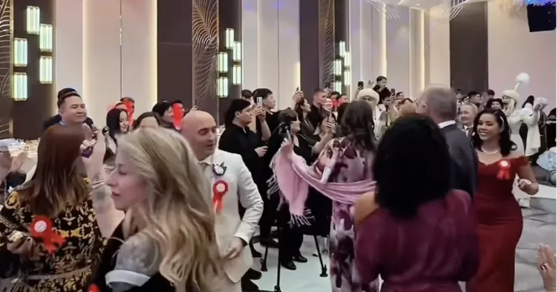 Португальские гости восхитились казахской свадьбой в Астане