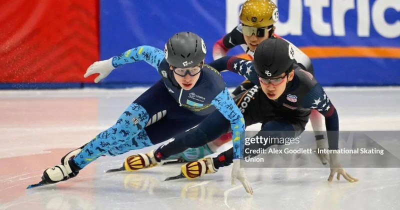 Казахстанский шорт трекист установил рекорд на чемпионате мира