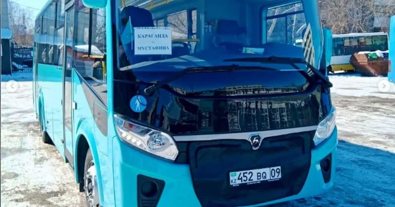 Новый автобус начал курсировать между Карагандой и поселком Мустафина