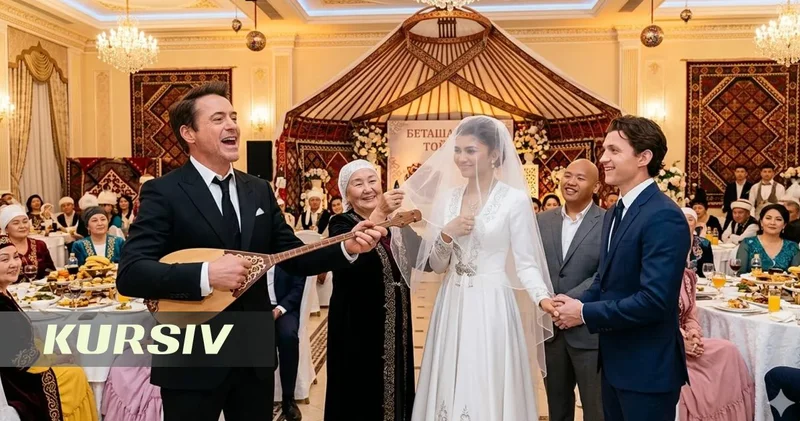 Tom Holland and Zendaya’s fictional Kazakh wedding