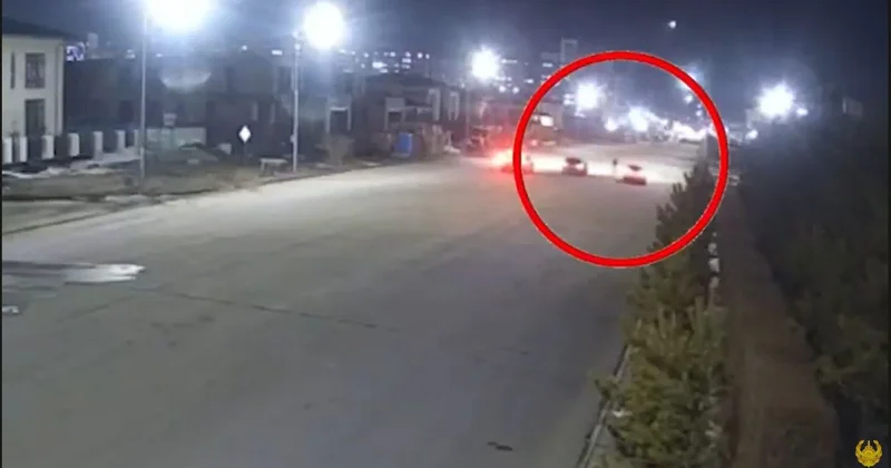 Опасные ночные гонки попали на видео в Астане