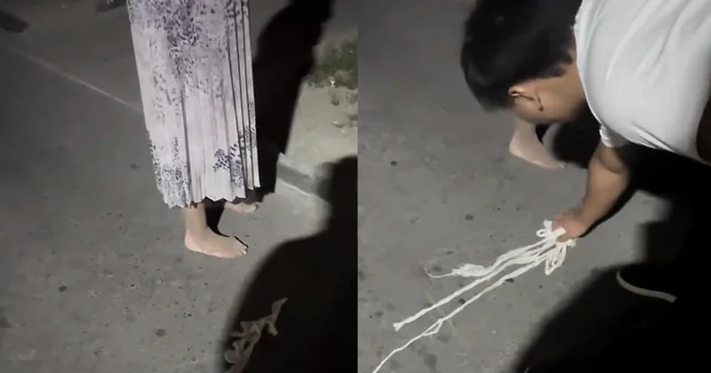 Алматыда көшеден қолы байланған жалаңаяқ әйел табылды