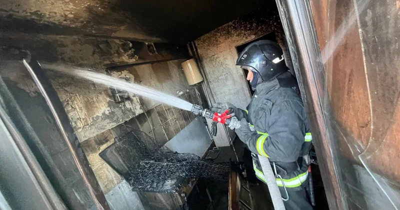 Жамбыл облысындағы көпқабатты үйден өрт шықты