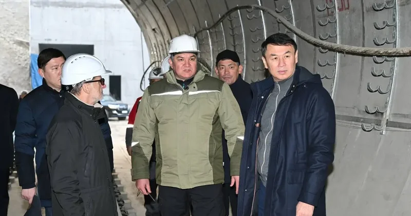 Строительство новой станции метро "Калкаман" проверил аким Алматы