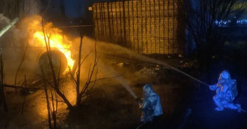 Пожар спровоцировал взрыв на газовой заправке в Актобе