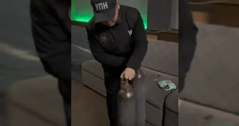 Шымкентте 400 баллон азот тотығы тәркіленді