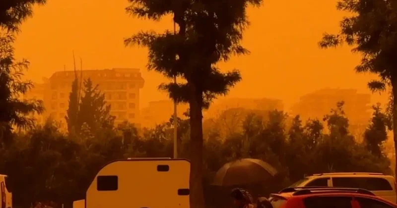 Антальяны африкалық шаң басып, аспан қызғылт сары түске боялды