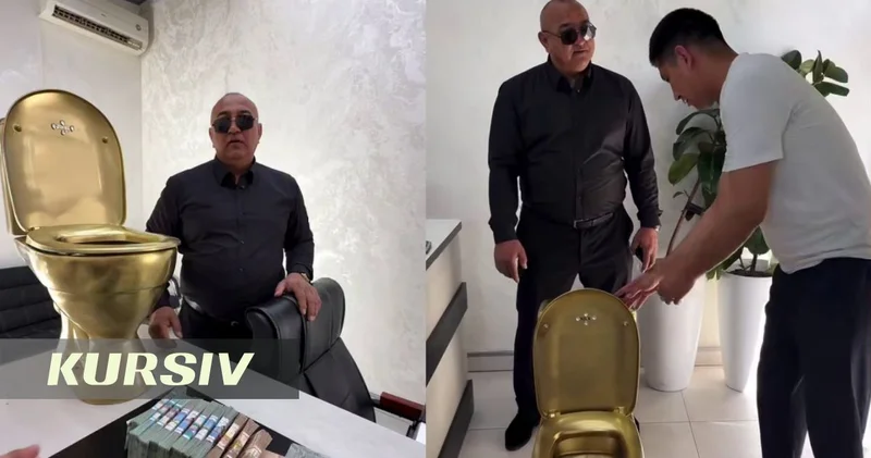 Uzbek man buys wife gold toilet, fails to impress her