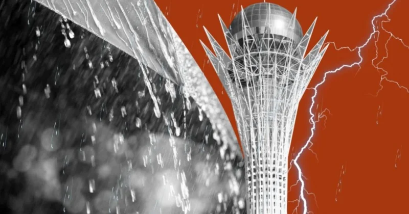 Дождь и первая гроза ожидает Астану в субботу, 4 апреля