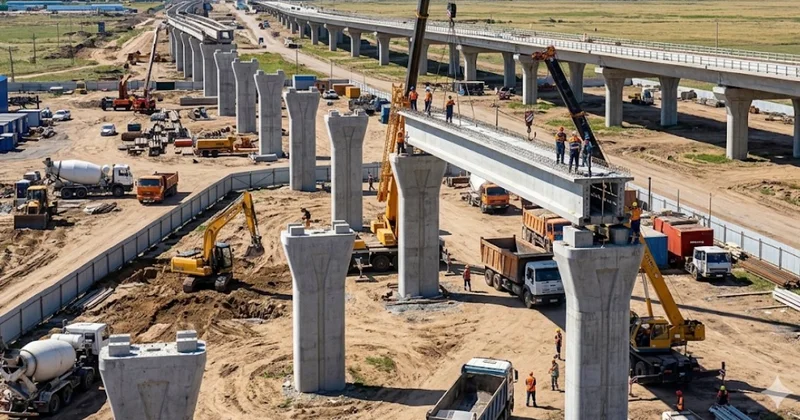 Елордадағы LRT құрылысы: Қосшы бағытындағы жұмыстардың жай күйі белгілі болды