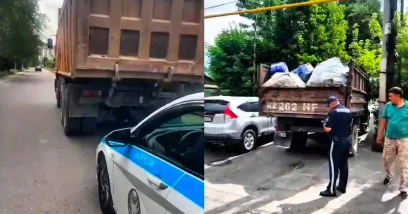Алматыда жүк көліктеріне қатысты бақылау күшейтілді