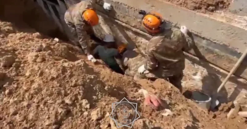 Рабочего погребло заживо на стройке в Уральске