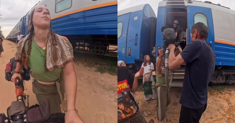 Қазақстанда велосипедке байланысты жолаушы әйелді пойызға кіргізбей қойды