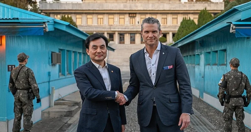 Пентагон басшысы Оңтүстік Корея мен Солтүстік Корея шекарасына барды