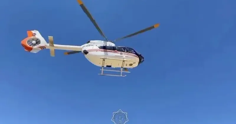 ШҚО да қиын жағдайдағы бес жасар бала ауылдан орталыққа тікұшақпен жеткізілді