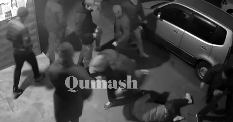 Толпой на одного: избиение парня попало на видео под Алматы
