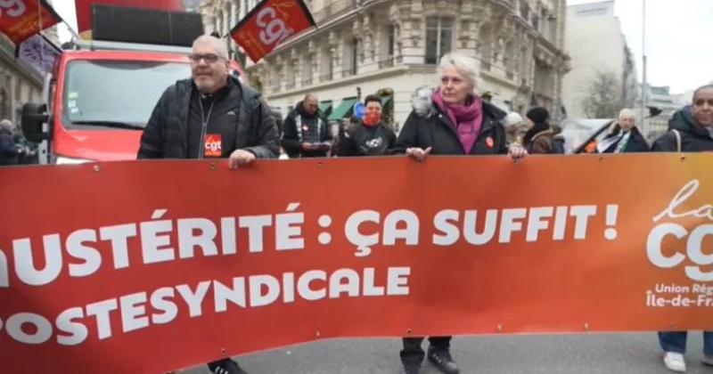 Францияда кәсіподақтар 150 митинг ұйымдастырды