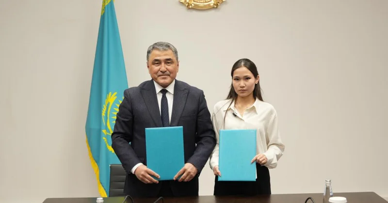 Мектеп оқушысы Су министрімен меморандумға қол қойды
