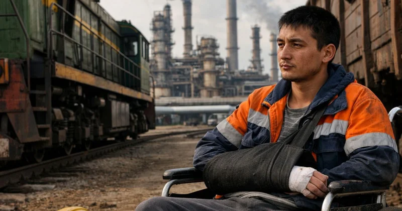 Көлік инфрақұрылымын дамыту ЖШС жұмысшысы өндірістік жарақаттан кейін сал болып қалды