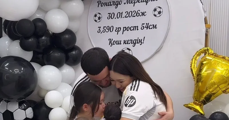 Блогеры из Актау назвали сына в честь Криштиану Роналду