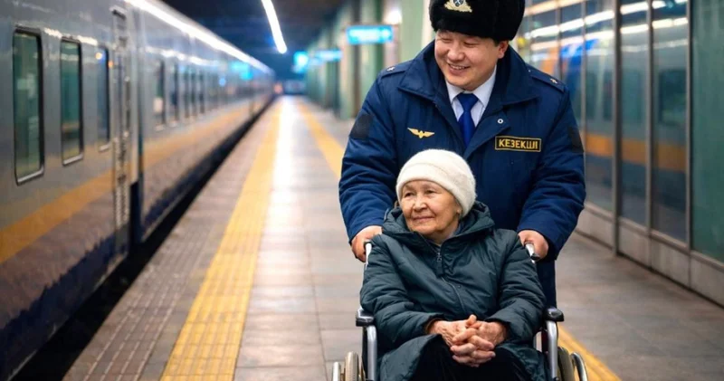 Вокзалдарда мүгедектігі бар жолаушыларға арналған жаңа сүйемелдеу қызметі іске қосылды