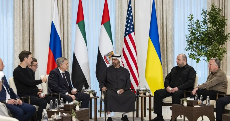 Әбу Дабиде Украина бойынша өткен кеңестің бірінші күнінде тараптар мәлімдеме жасамады