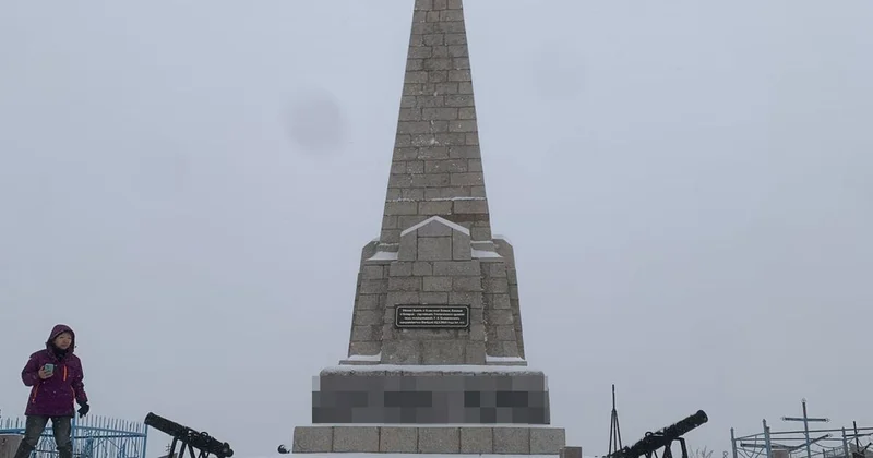 Памятник осквернили в Алматинской области