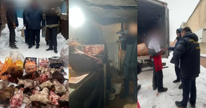 Елордада санитариялық талаптарды бұзған заңсыз ет цехының қызметі тоқтатылды