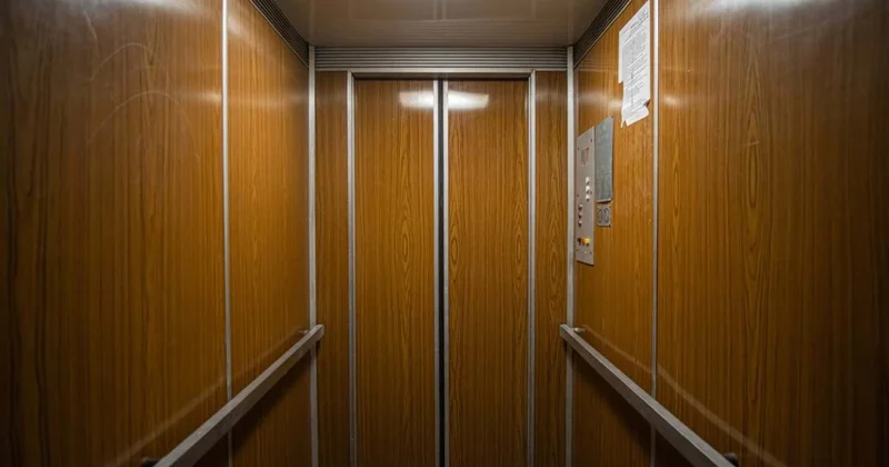 Ребенок застрял в лифте в Караганде