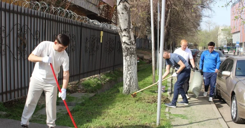 В рамках Таза Казахстан военнослужащие Нацгвардии привели в порядок территории частей
