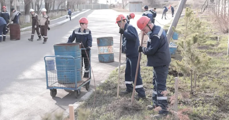 Таза Қазақстан : серию масштабных субботников провела в регионах корпорация Казахмыс