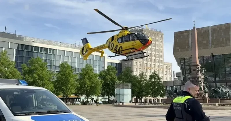 Автомобиль въехал в толпу людей в немецком Лейпциге, есть погибшие и раненые