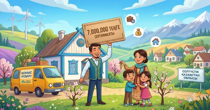 8 өңірдің біріне қоныс аударып, 7 млн теңге алуға болады. Ол үшін не істеу керек
