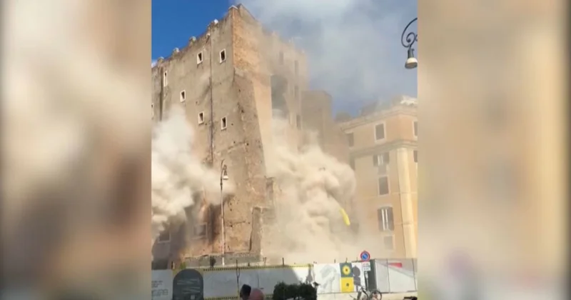 Римде 29 метрлік мұнара құлады