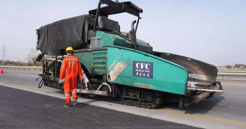 На трассе Алматы Хоргос уложен суперпрочный асфальт