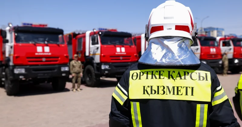 Құлсары қаласында жанармай таситын көліктің дөңгелектері өртенді