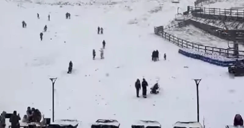 Снег выпал в горах Алматы (видео)